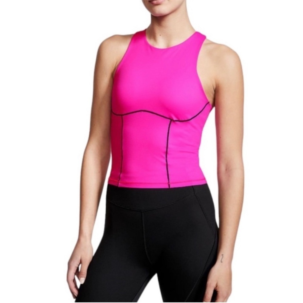 NWOT Victoria's Secret Sweat on Point Racer Back Tank in Fuchsia Size XS